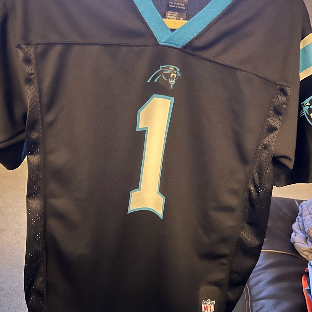 NFL Black Jersey with Logo Patch